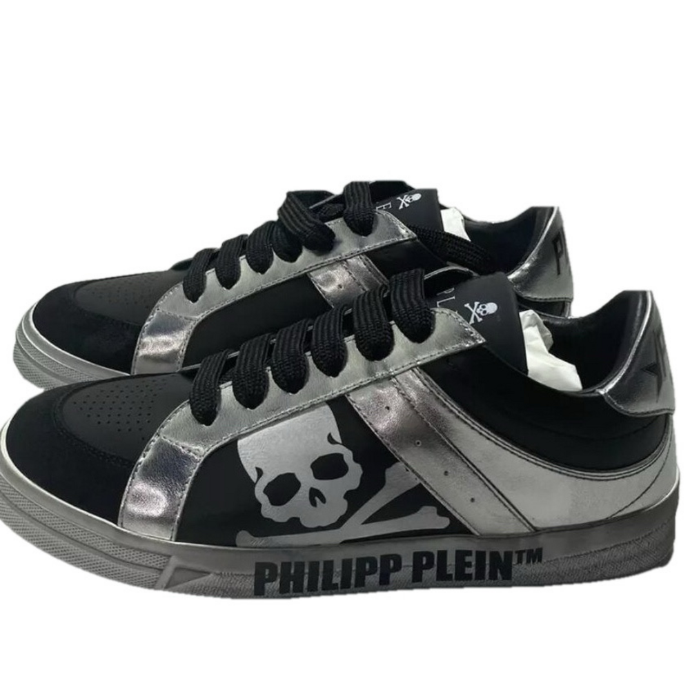 NEW PHILIPP PLEIN Low Top Retro Men's Size 7 Comfort Leather Suede Sneakers